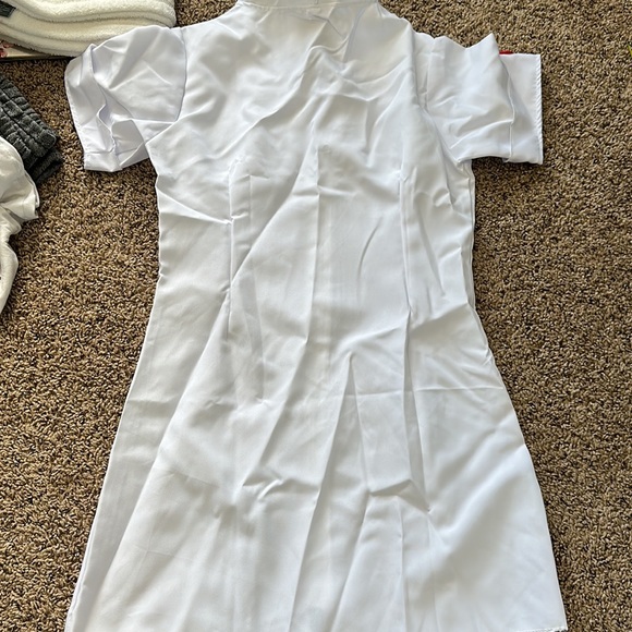 Hospital Honey Red/White Slutty Halloween Nurse Costume Medium - Picture 8 of 8